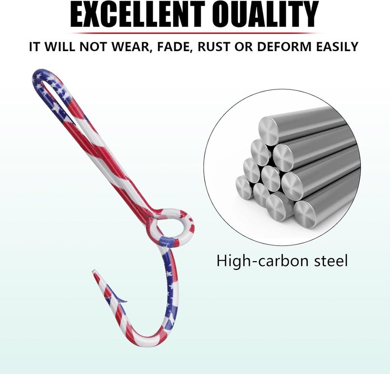 THKFISH Fishing Hooks Hat, 5PCS Pins for Fishing Hat Hook Clip Gold Fish Hook Hat Clip Fish Hooks for Hat,Tie Clips - Image 2